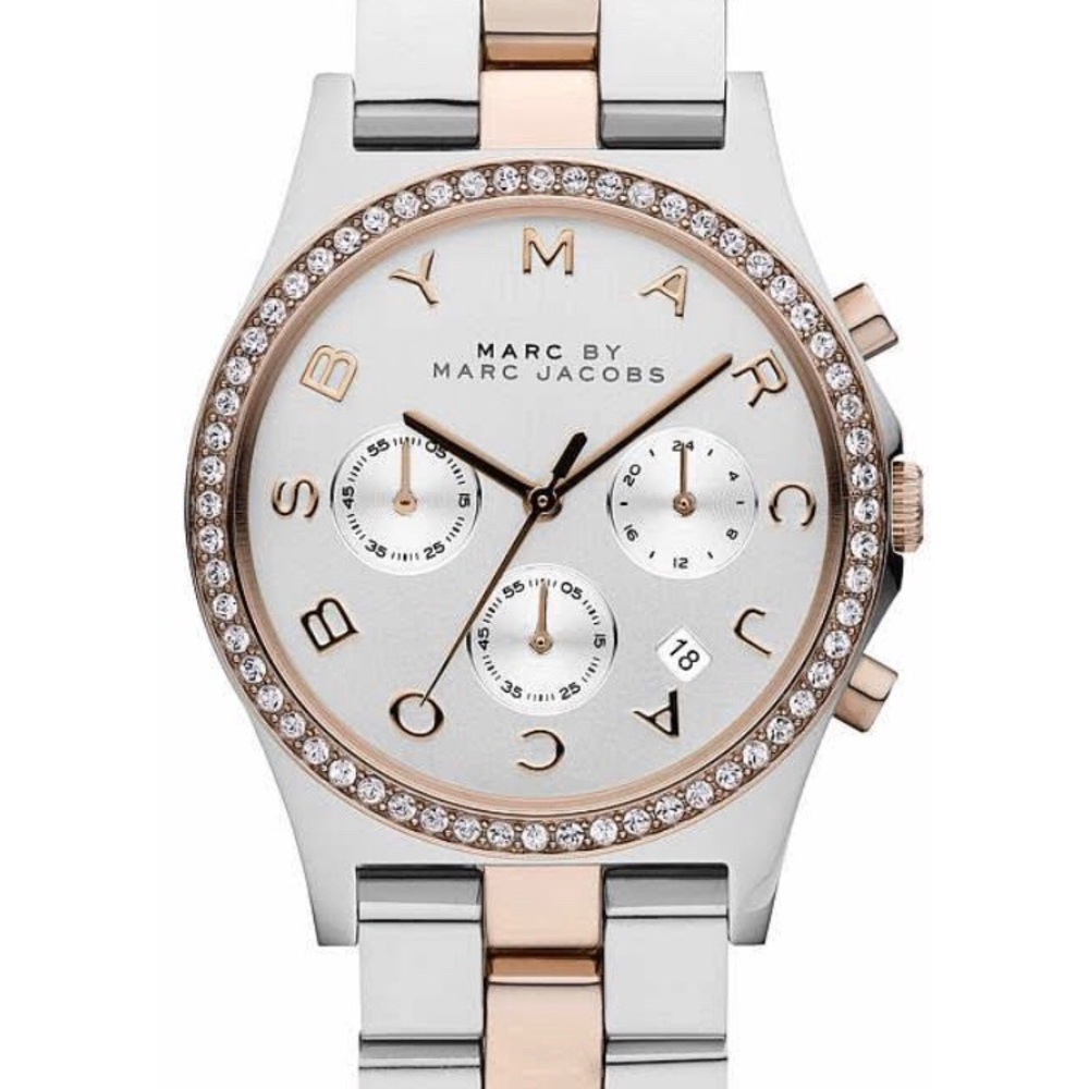 Women’s Silver and Rose Gold Marc Jacobs Watch